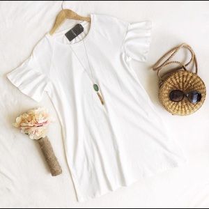 White tee dress